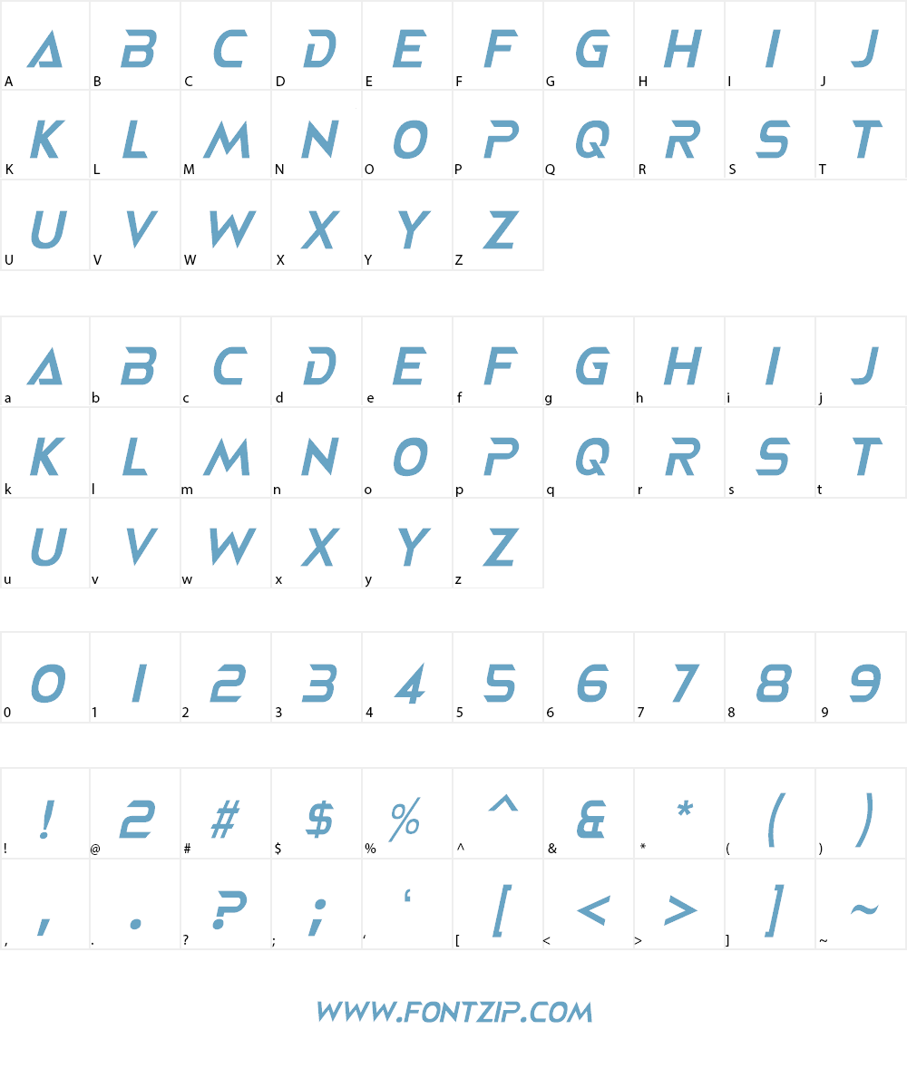 NEOTERIQUE Font Character